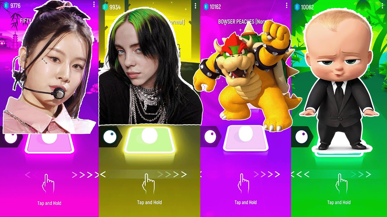FIFTY FIFTY CUPID vs BILLIE EILISH BAD GUY vs BOWSER PEACHES vs BABY