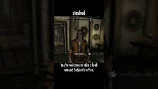 stashed — The Elder Scrolls V: Skyrim dialogue scene