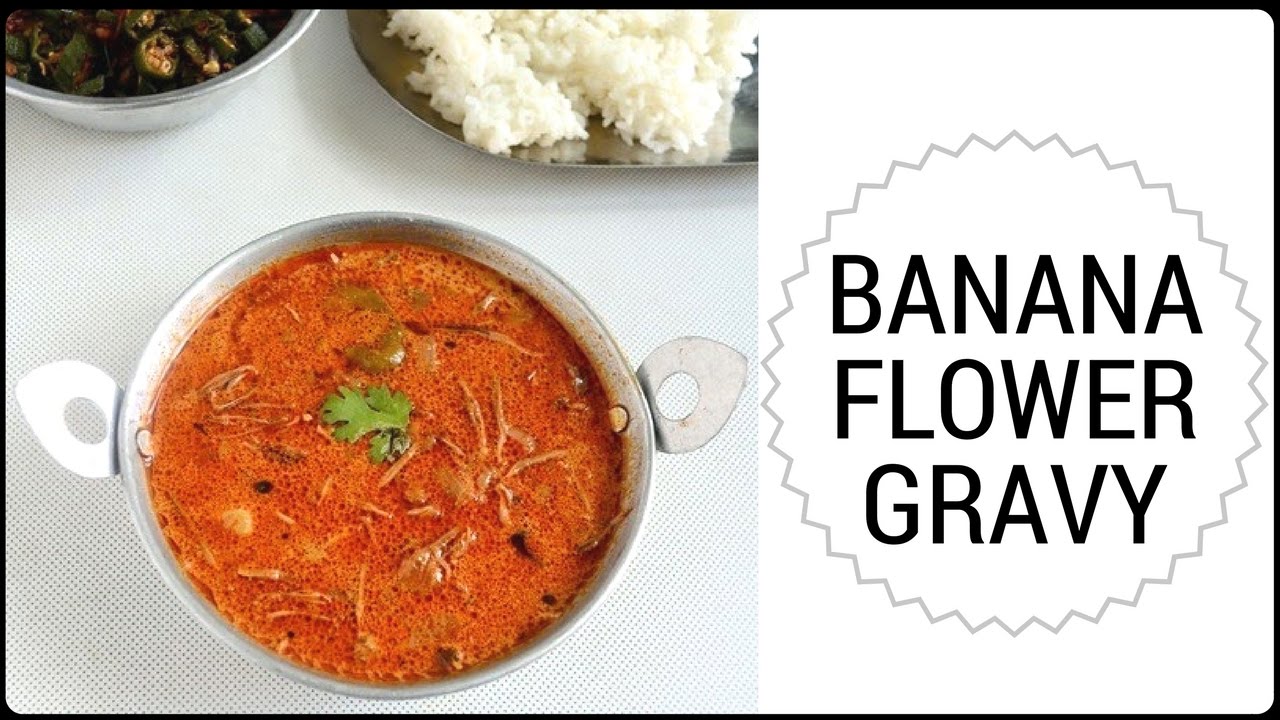 Tasty Banana flower gravy MOBILE KITCHEN YouTube