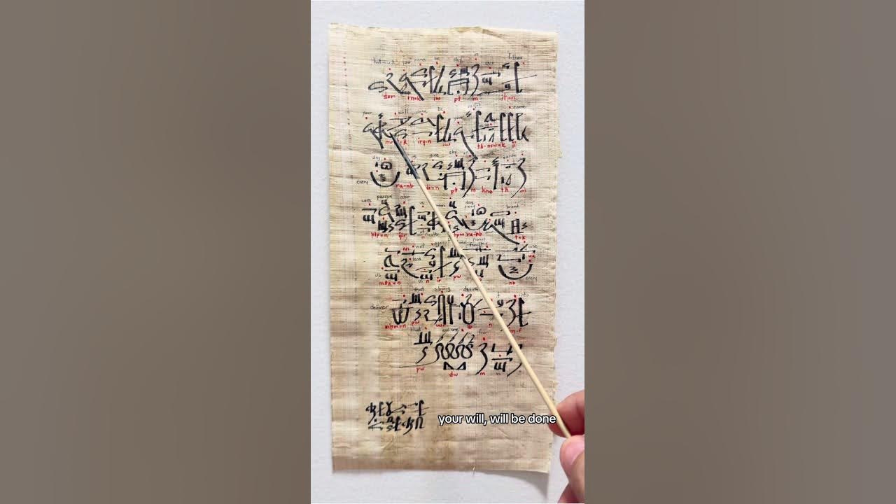 Hieratic Script Translation
