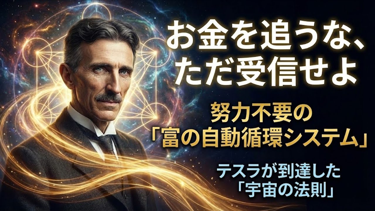 【ニコラ・テスラ流】「預金残高はあなたの周波数で決まる」テスラが解明したお金の正体と貧困脳を書き換える”受信機”としての生き方｜ニコラ・テスラ｜量子力学｜金運上昇｜スピリチュアル｜偉人の言葉｜人生論