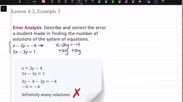 How to Do an Error Analysis: Lesson 4-2, Example 3 | Math Energy TV