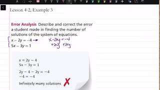 How to Do an Error Analysis: Lesson 4-2, Example 3 | Mathematics by Queen Beauté