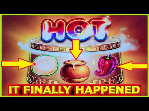 TRIPLE MEGA FEATURE on NEW Hot Hot Flaming Pots Slots!
