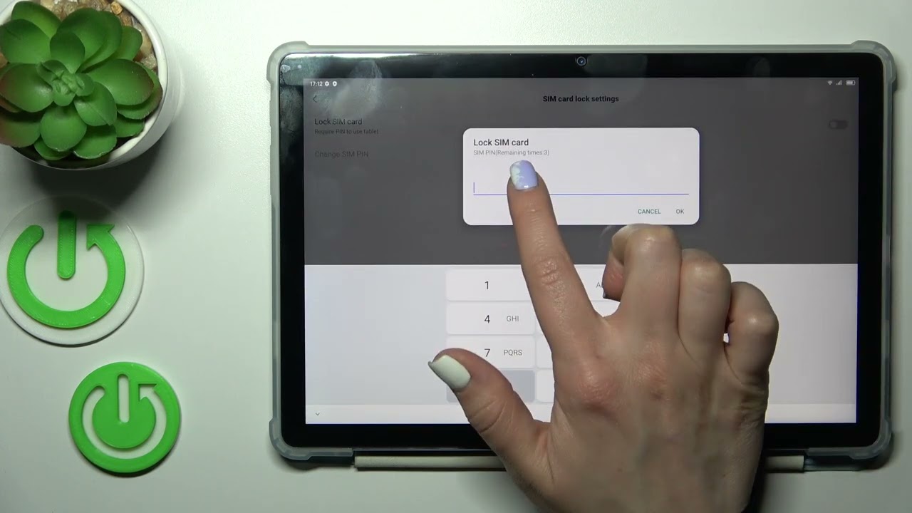 How to Lock the SIM Card with a PIN Code on a BLACKVIEW Tab 12 - Set Up the SIM PIN