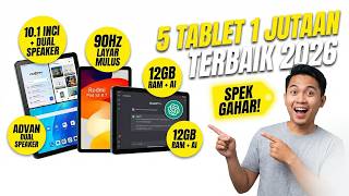 5 REKOMENDASI Tablet 1 Jutaan Terbaik 2026: Spek Gahar Bisa Buat Kerja! screenshot 1