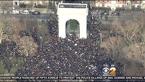 Authorities: 2 Officers Assaulted During Protest Calling For Justice For Eric Garner