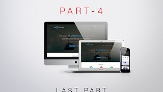 PSD Template Design with Bootstrap Grid Layout One Page Template in Photoshop CC Last Part 4