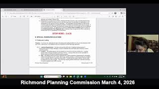 Richmond Planning Commission   Mar. 4, 2026