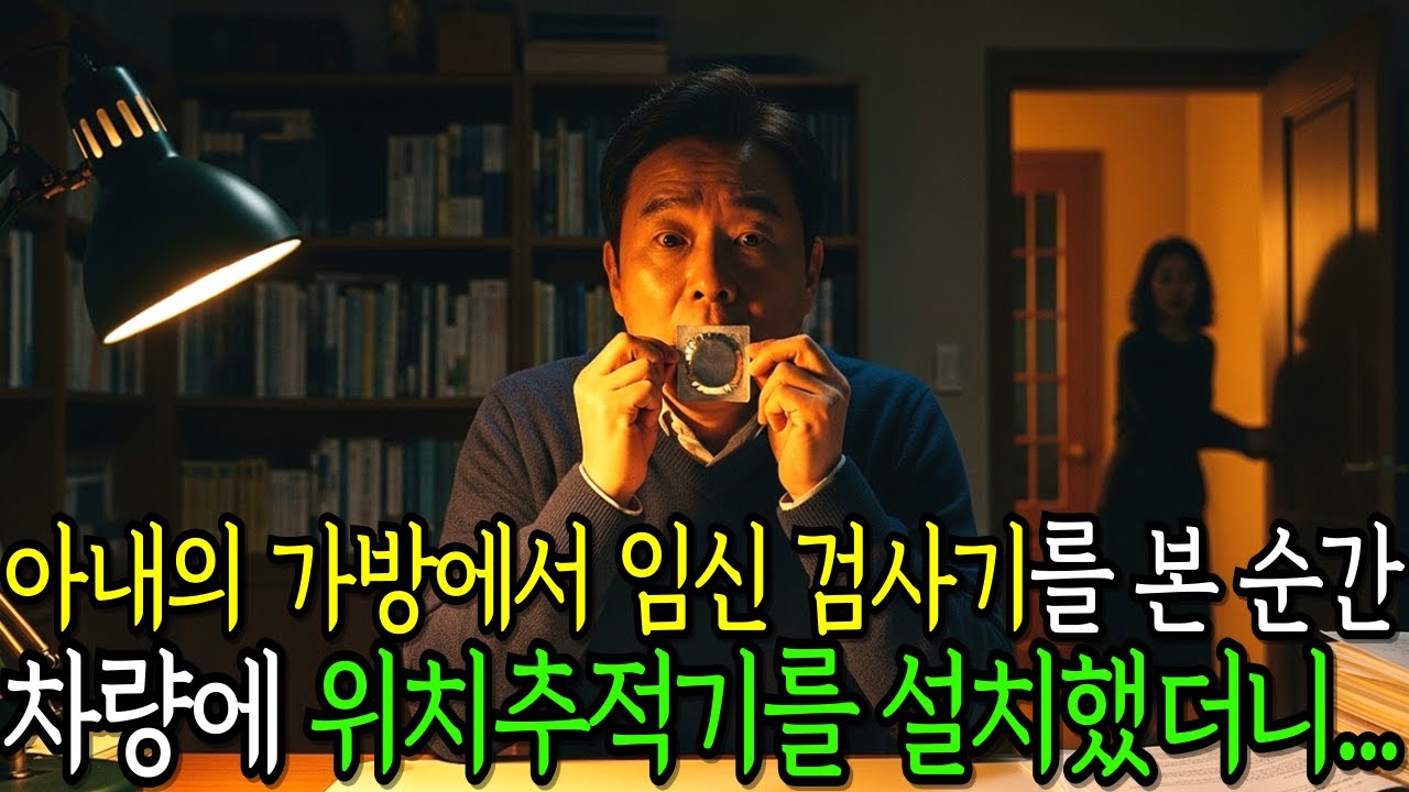 아내 가방에서 길쭉한 임신 테스트기가 나온 순간, 차량에 몰래 위치 추적기를 설치했습니다
