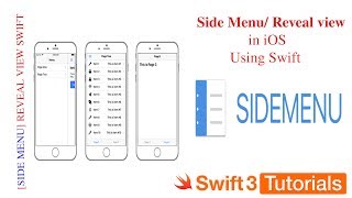 Swift Side Menu In iOS | Swift hamburger menu | Swift Advance tutorial | Swift 5, xcode 12, iOS 14