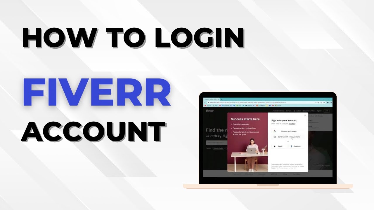 How to Login Fiverr Account