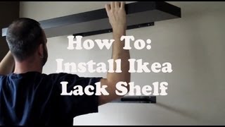 Install an Ikea Lack Shelf