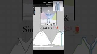 Pt. 2 Gingham Dress - Sewing &amp; Simulation🎀💙 #clo3d #digitalpattern #3dmodeling