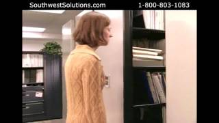 Powered High Density Storage Shelving User Safety Inventory Security