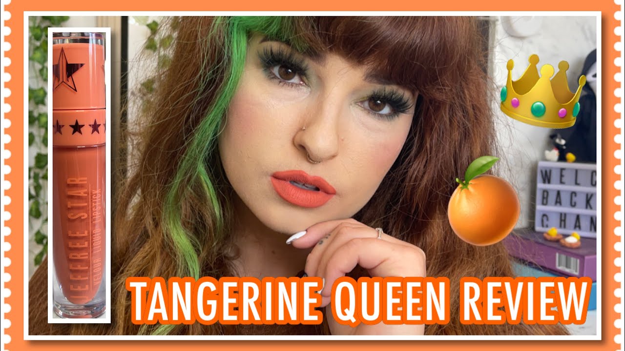 Tangerine Queen Review Jeffree Star Single Lipstick Review YouTube