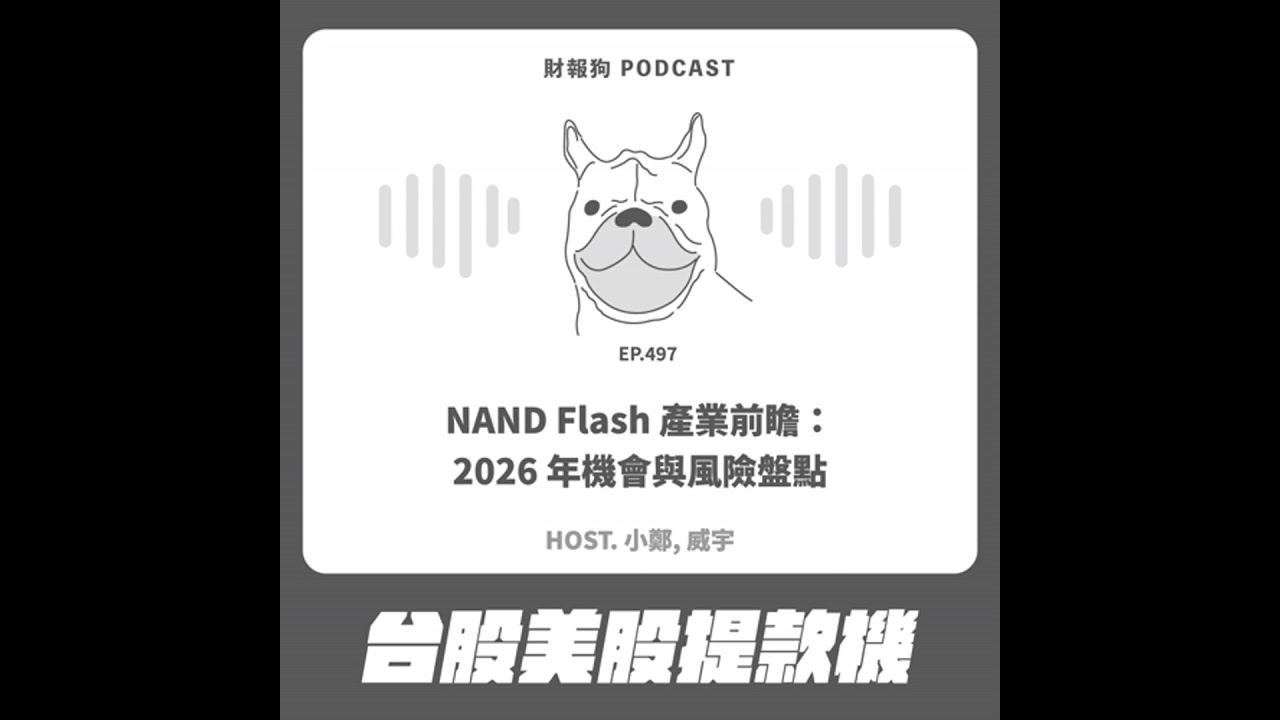 497.【台股美股提款機】NAND Flash 產業前瞻：2026 年機會與風險盤點