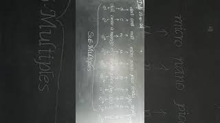 sub multiples #sub multiples in short way