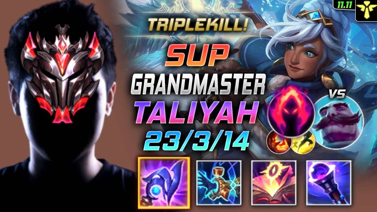 GrandMaster Талия Support vs Браум - Taliyah LOL Буря Людена Темная жатва - KR 11.11