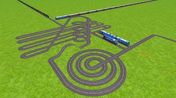 TRAINS CROSSING FROM ROUND CIRCLE ZIGZAG TRACKS RISKY RAILROAD TRACKS//@IndianRailroad-fl1xk 