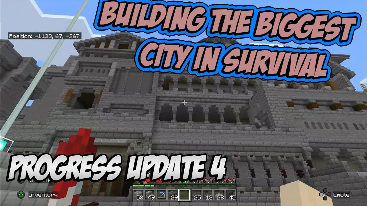 Building the Biggest City | Minecraft Bedrock | Progress Update 4 - YouTube