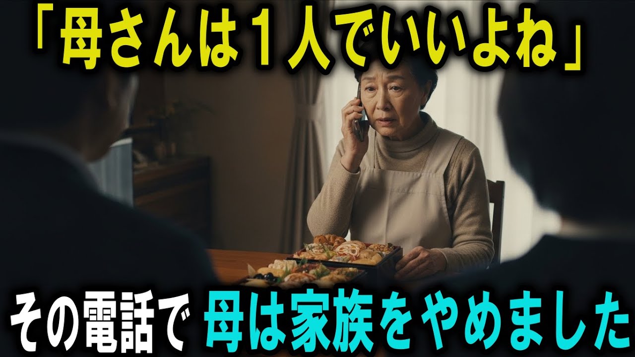 「今年も一人でいいよね」大晦日の電話で、私は家族をやめた