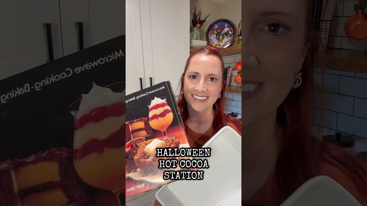 Станция горячего какао на Хэллоуин! ￼