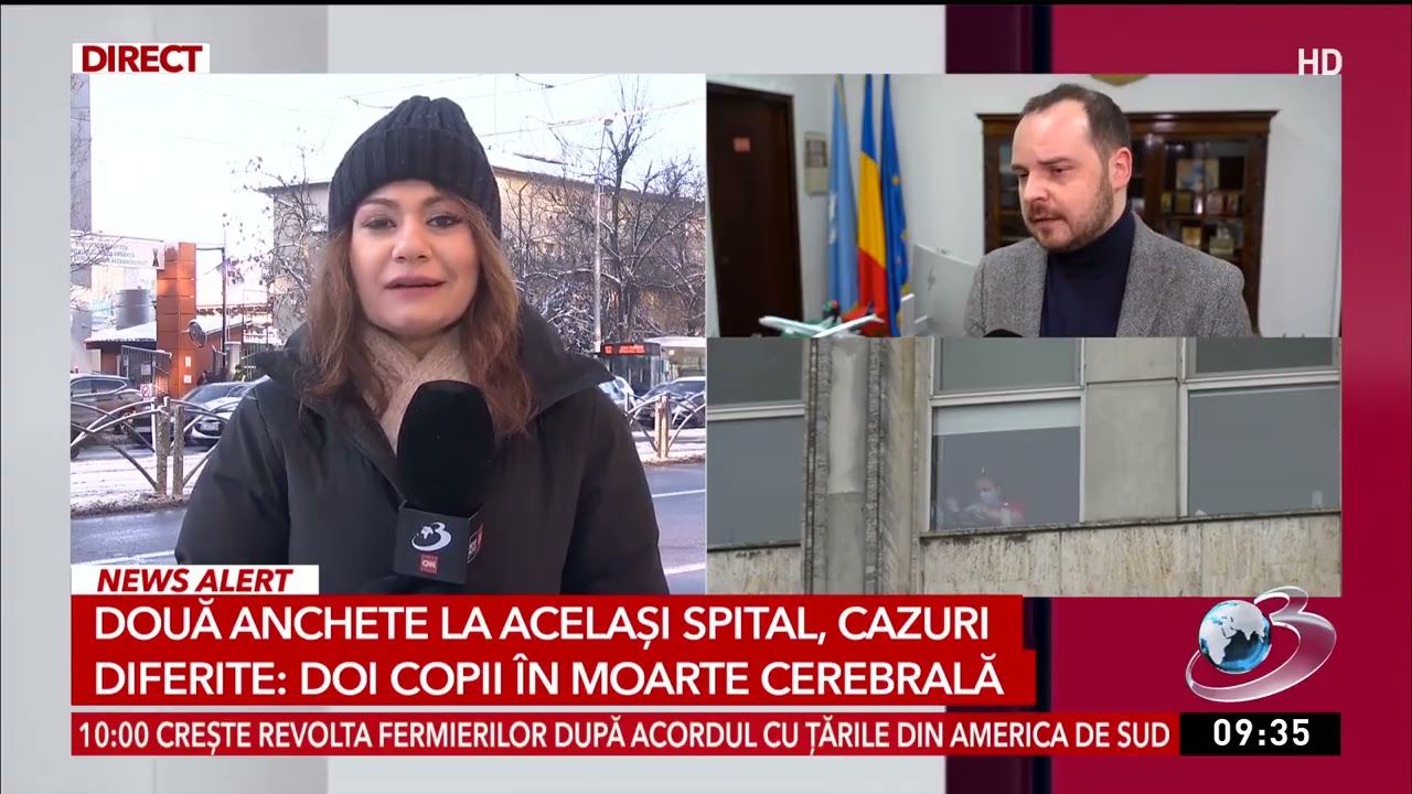 Corpul de control ajunge la spitalul unde doi copii sunt în moarte cerebrală
