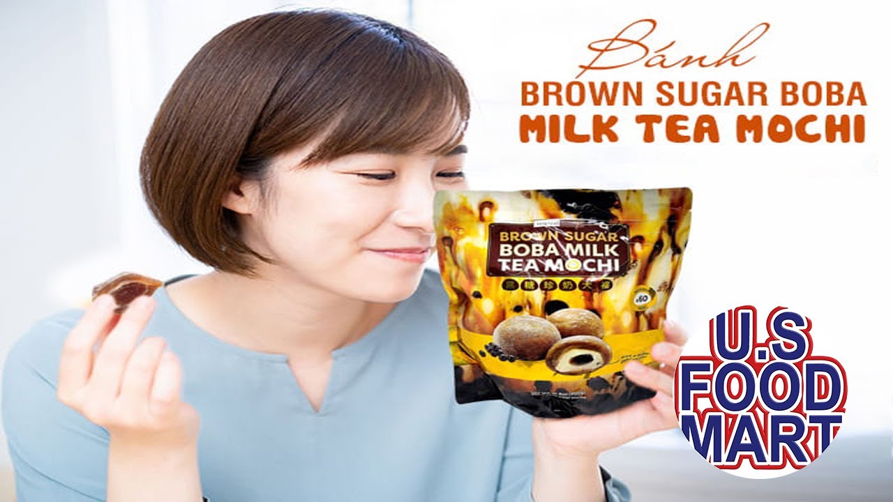 Costco Tropical Fields Boba Milk Tea Mochi, Brown Sugar, 31.8 Oz, 60