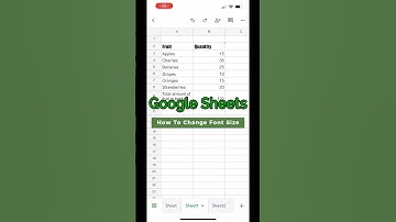 How Do I Change The Font Size In Google Sheets on IPhone?
