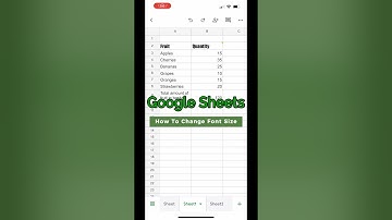 How Do I Change The Font Size In Google Sheets on IPhone?