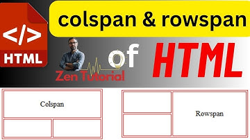 rowspan & colspan of Table of HTML | ICT for HSC | Zen sir | HTML coding Full Tutorial