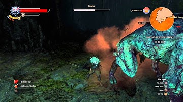 The Witcher III Mysterious Tracks Chort Fight (Death March Difficulty)