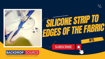 "Silicone Strip" Sewn around the edges //"Silicone Edge Graphics" or "SEG Fabric" #sewing #SEG