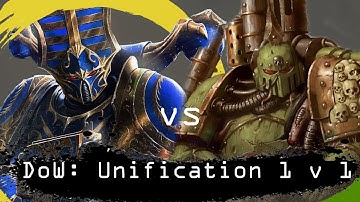Dawn of War Unification 1 v 1 Death Guard (ButtPirate) vs Thousand Sons (Ryndill Blackfyre)