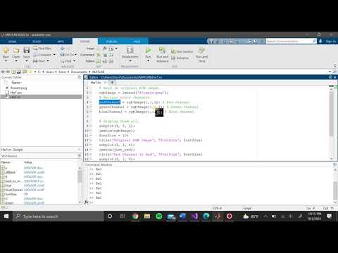 Image Processing HW1  - Read an RGB image and display its three channels