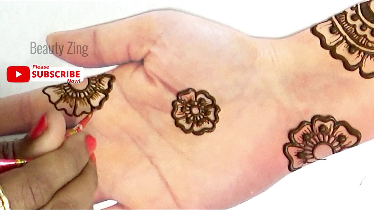 Simple Stylish Arabic Henna Mehndi Design 2019 for Hands ! - YouTube