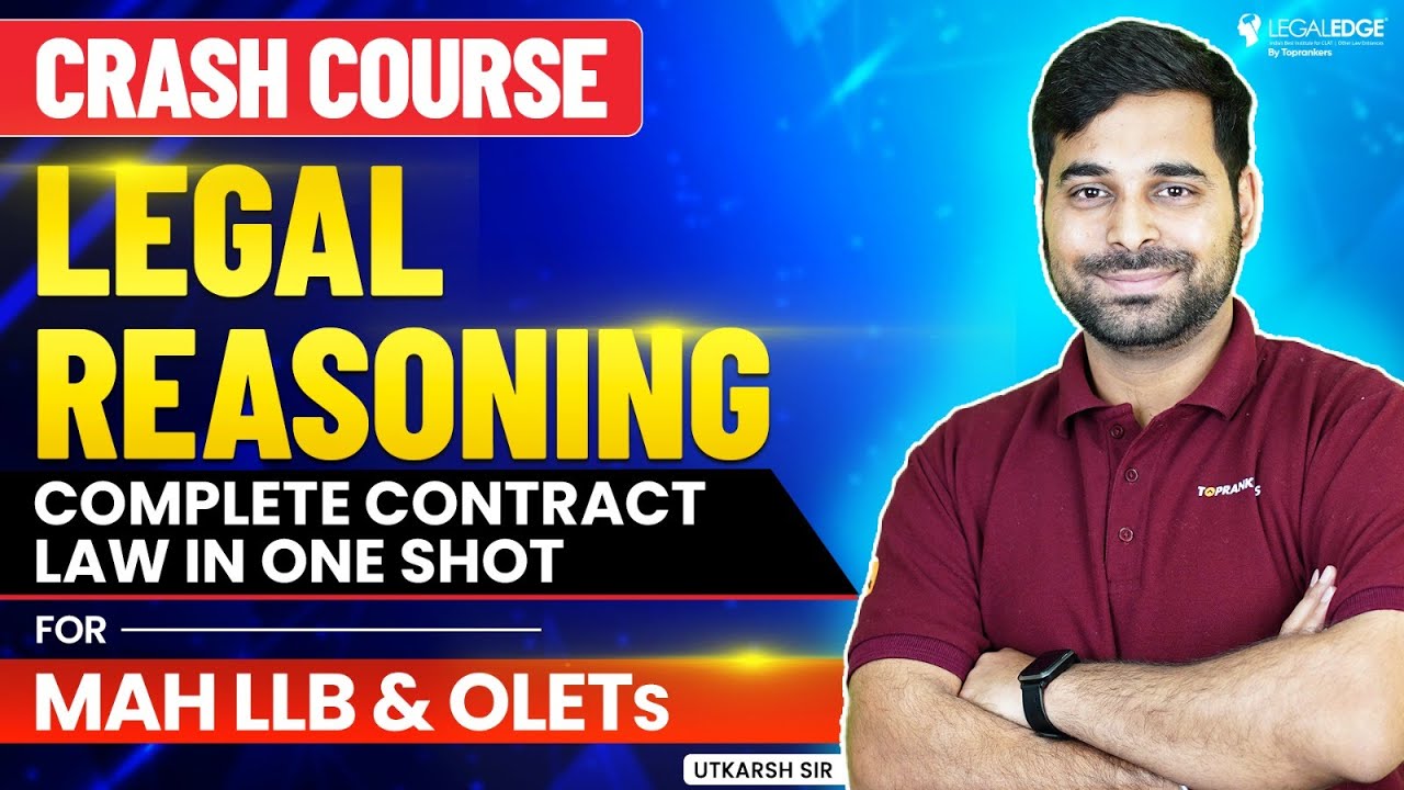 Complete Contract Law in One Shot for Legal Reasoning | MHCET Law 2024 & OLETs Crash Course