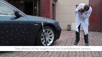 Artec Eva Scanning a BMW with photogrammetry