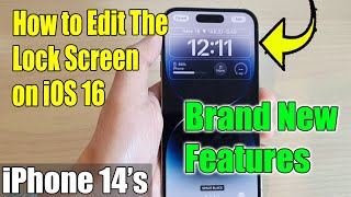 iPhone 14's: How to Edit the Lock Screen - New to iOS 16 screenshot 1