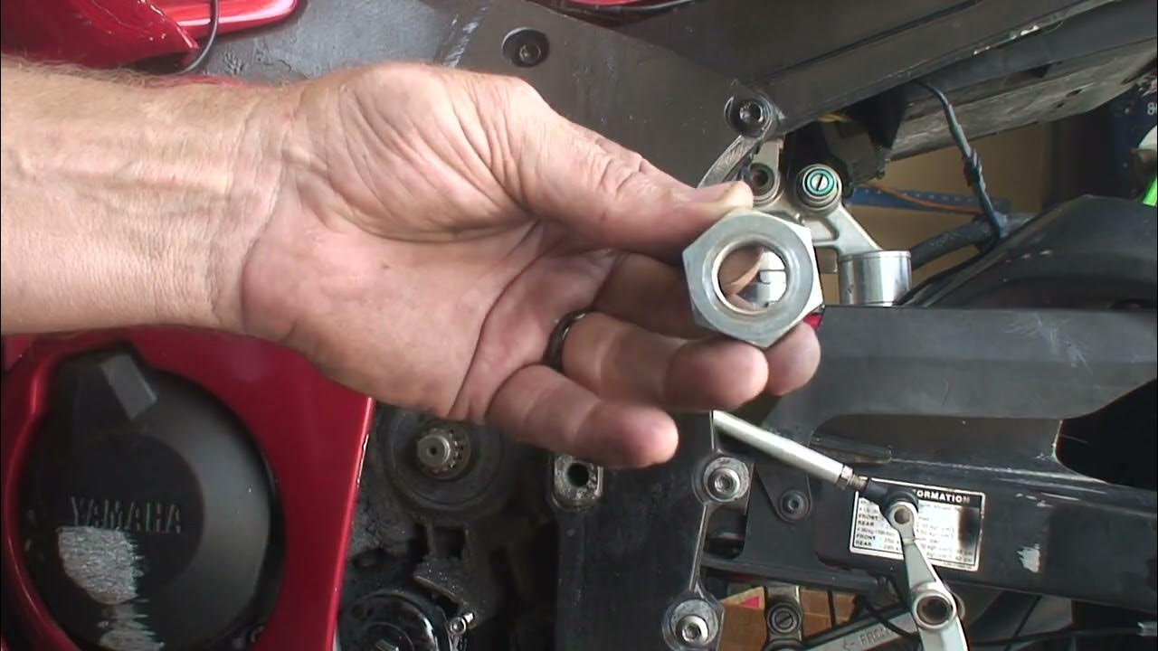 Clockwise Tighten R6 front sprocket nut. YouTube