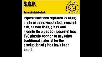 SCP 015 Pipe Nightmare