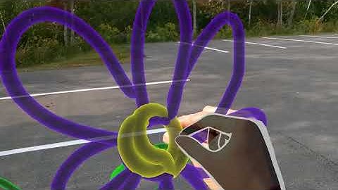 Drawing in 3D Space Outdoors using the 3D Graffiti App - HoloLens2  drawing outdoors 2