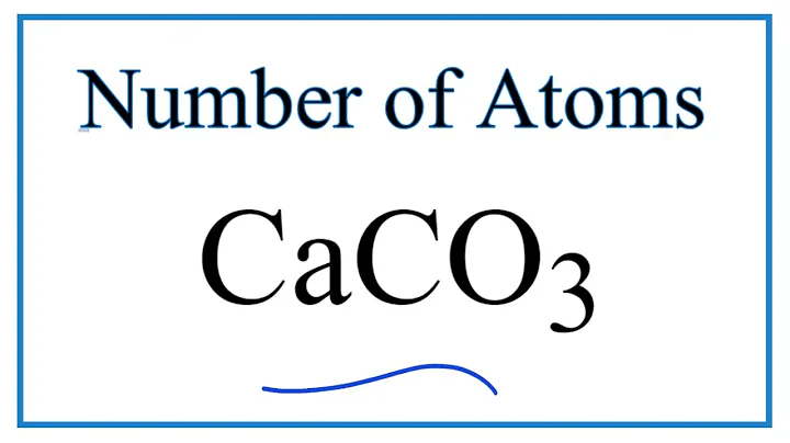 How to Find the Number of Atoms in CaCO3     (Calcium carbonate)