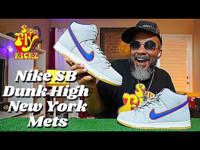 Nike SB Dunk NY Mets High on feet with lace swap how to style with sizing  Honest Review 