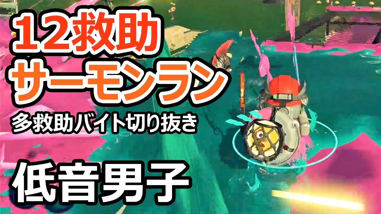 【サーモンランNW】すじこでスクイクやデンタルを使って12救助しました【スプラトゥーン3】