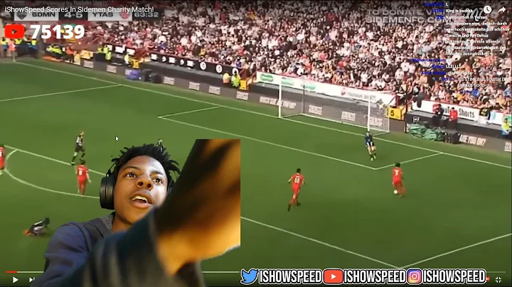 iShowSpeed Reacts To His Goal in Sidemen Match..