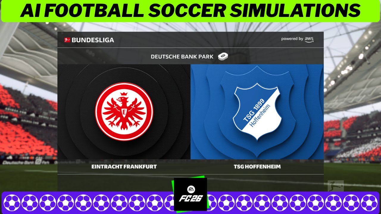 EINTRACHT FRANKFURT vs HOFFENHEIM ⚽ Bundesliga 2025/26 Matchday 19 🟩 EA FC 26 Simulation