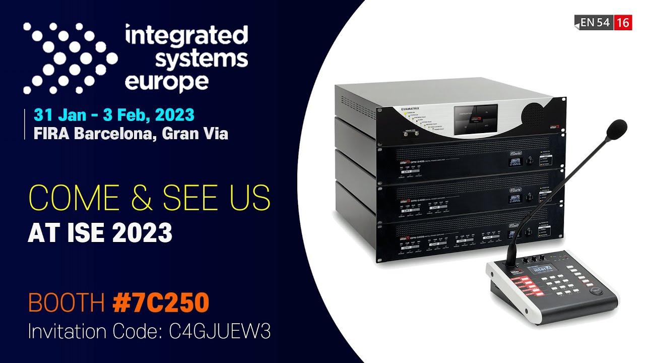 ISE 2023 EVAMATRIX Public Address & Voice Alarm systems with