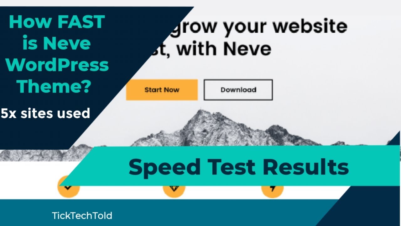 How FAST is NEVE WordPress Theme: Speed Test Results - YouTube